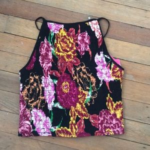 Floral crop top